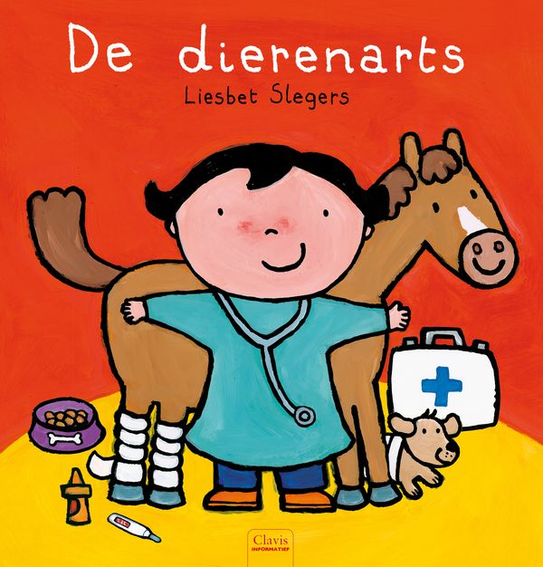 Informatief boek De dierenarts van Liesbeth Slegers uitgeverij Clavis het Speellab