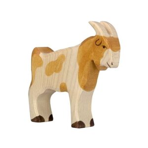 Van duurzaam hout handgemaakte bok waldorf geinspiteerd van Holztiger bij Het Speellab