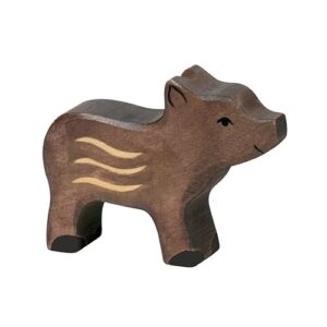 Van duurzaam hout handgemaakte zwijn waldorf geinspiteerd van Holztiger bij Het Speellab