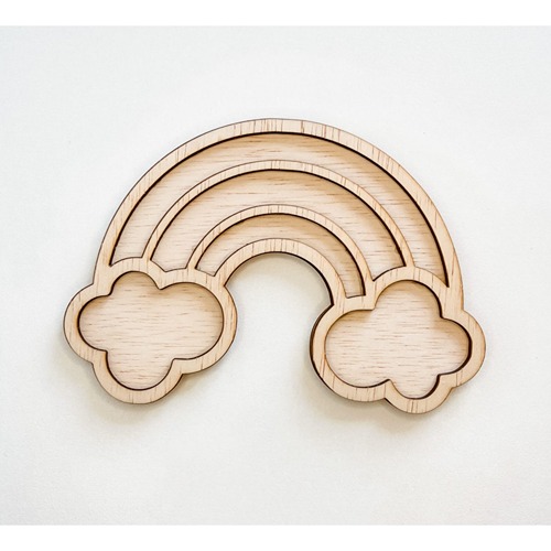 houten vultray regenboog Leuk met Letters voor sensorisch spel