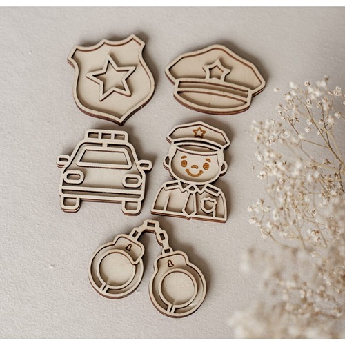 leuk-met-letters-kleine-vultrays-politie-set-houten-speelgoed Kleine vultrays politie van Leuk met Letters – houten sensorisch speelgoed