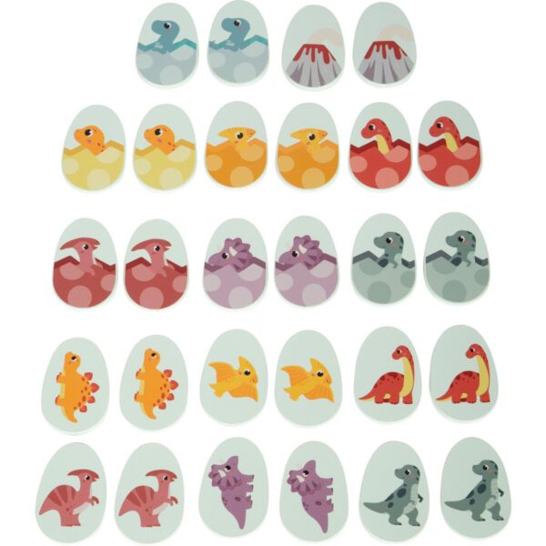 memo-dino-dino-eieren-houten-spel.jpg Houten memory spel met dino-eieren voor kinderen