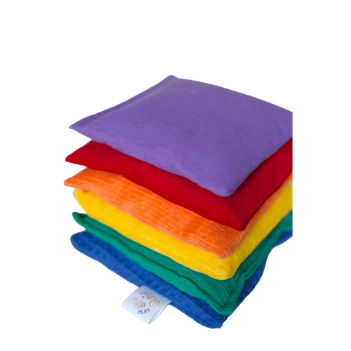 pittenzak-regenboog-sensorisch-speelgoed Montessori sensorisch speelgoed pittenzak bij het speellab