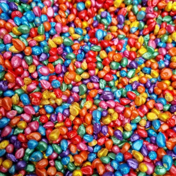 Kiddi Rainbowmix 400 gram kleurrijke maïsmix voor sensorisch spel