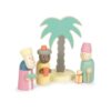 small-foot-houten-kerstspel-herders-en-drie-wijzen.jpg Drie Wijzen uit de Small Foot Speelset Houten Kerststal verkrijgbaar bij het Speellab