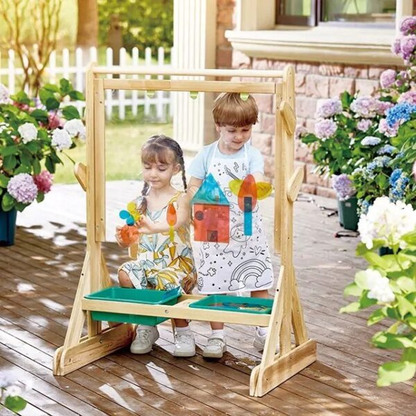 Hape art set die STEAM-vaardigheden stimuleert voor jonge kinderen.