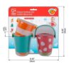 Drie Hape bademmertjes met verschillende water-effecten voor peuters.