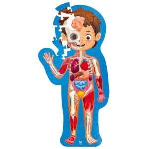 Het Speellab Hape Human Body Puzzle educatieve lichaamspuzzel voor kinderen