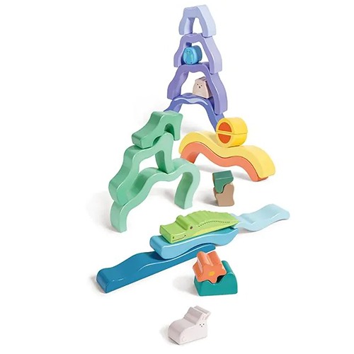 hape-stapelblokken-natuurtafereel-houten-bouwblokken-kinderen Houten natuurtafereel stapelblokken van Hape voor creatieve bouwers