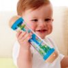 Zintuiglijke Hape regenmaker met kleurrijke balletjes voor baby’s vanaf 3 maanden