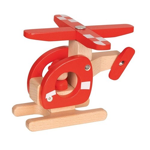 het-speellab-goki-houten-helikopter-rood-speelgoed Goki houten helikopter rood duurzaam speelgoed voor peuters en kleuters bij het Speellab