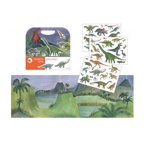 magneetboek-dinosaurus-egmont-toys-creatief-spel Creatief dinosaurus magneetboek van Egmont Toys met magnetische dino-figuren