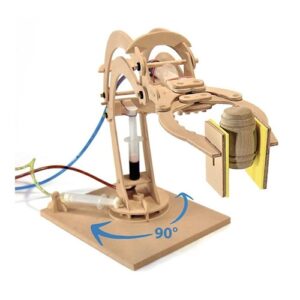 phaenomint-hydraulische-robotarm-bouwset-1 Hydraulische houten robotarm bouwset van Moses PhänoMINT