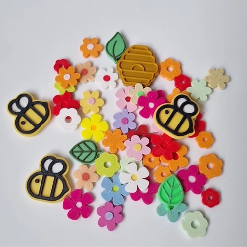 Kiddi-magicminis-bloemen-bijen-loose-parts Kiddi openeinde spel, magicmini’s in thema bloemen en bijen
