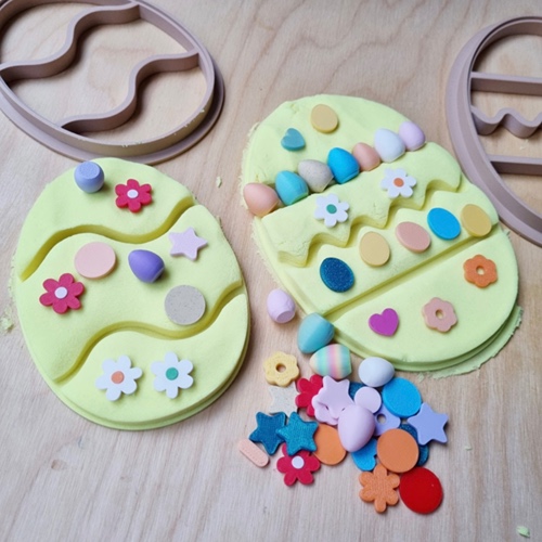 Kiddi openeinde spel, magicmini’s in thema Pasen in magic sand