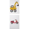 Small Foot hamertje tik spel met voertuigen voor peuters dat hand oog coördinatie ontwikkelt