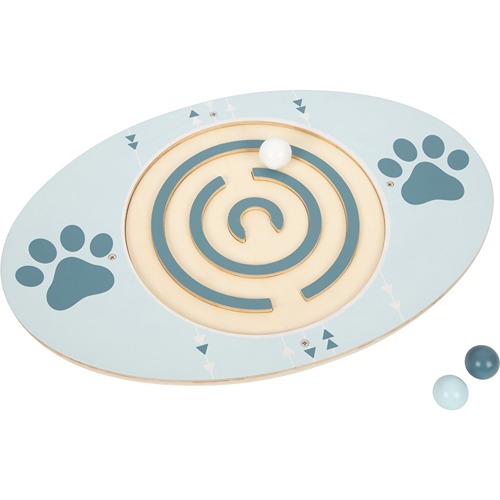 Small Foot houten balansbord van gebogen hout voor balans en motorische ontwikkeling.