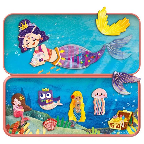 Zeemeermin magneetspel van MierEdu in compacte reisdoos ideaal voor onderweg