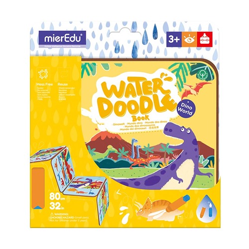 mieredu-water-doodle-boek-dinowereld MierEdu water doodle boek dinowereld educatief speelgoed bij het speellab