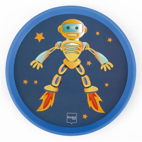 scratch-motoriek-speelgoed-robot Actief speelgoed kinderen Scratch Hand gele Robot