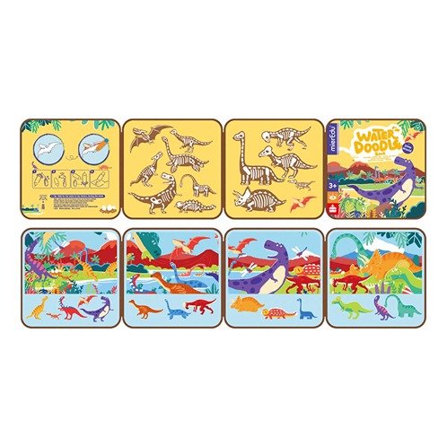 waterdoodle-dinoboek-speelgoed-mieredu Waterpen MierEdu doodle boek dinosaurussen detail zonder inkt