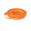 Eduplay-opvouwbare-emmer- strandspeelgoed Eduplay oranje emmer ingevouwen handig voor kamperen