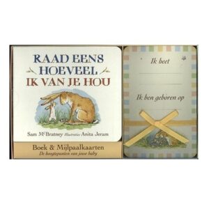 Raad eens hoeveel ik van je hou boek met mijlpaalkaarten