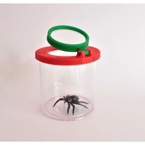 eduplay-dubbele-loepdoos-insectenpotje-hetspeellab Eduplay dubbele loepdoos met extra klapbare loep en plastic oefenspin van online speelgoedwinkel Het Speellab